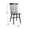 Flash Furniture Black Commercial Wooden Spindle Back Chairs, PK 2 ZH-8101WR-BK-2-GG - alternate 2